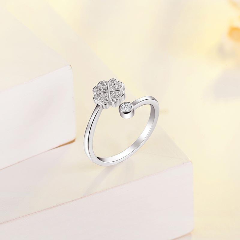 BELLA BOX Хорошие продавцы кольцо на палец женский стиль для делового подарка на годовщину Lucky Clover простой подарок