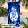 Beach Towel FC Porto Print Custom Name Text Soft Towel for Swimming Pool