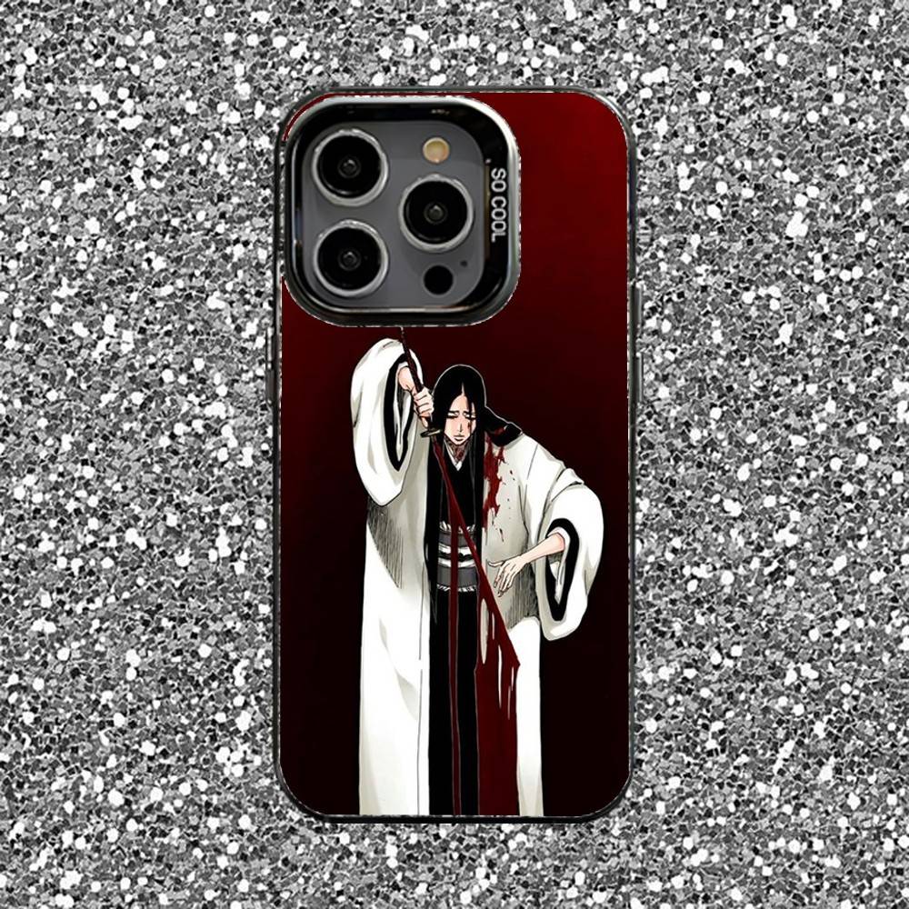 Чехол для телефона Retsu Unohana B-Bleachs Для iPhone 16,15,14,13,12,11,Pro,XS,Max,Plus,Mini,SE Черный Конфетный Матовый Ударопрочный Чехол