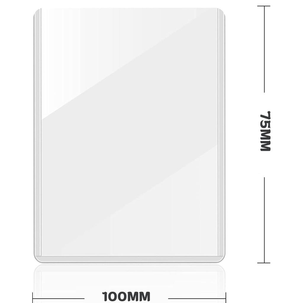 Из Top Loader Card Holder для торговых карточек Card Loader Hard Case Hard Card Case Loader Hard Scratch Prevention Storage Storage PVC Material Ultra