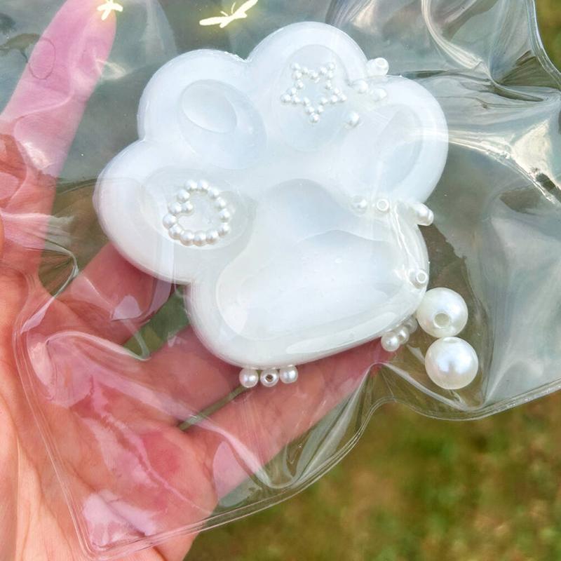 Tpr Медленная рикошетная игрушка с жемчужным бантом, кошачья лапка, сжимающая игрушка, мультяшная креативная милая кошачья лапка, декомпрессионная игрушка для детей и взрослых, подарок