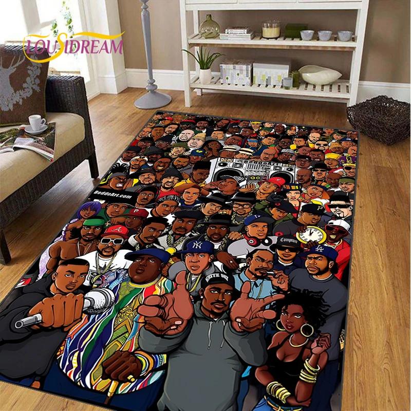 Music Star Rectangle Hip-Hop Carpet for Living Room Bedroom Rug Kitchen Kids Door Unslip Floor Mats gift photography props Rug