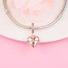 Fits Europe Bracelet Argent 925 Sterling Silver Reveal Your Love Heart Locket Pendant Charm Beads for Women DIY Jewelry Making