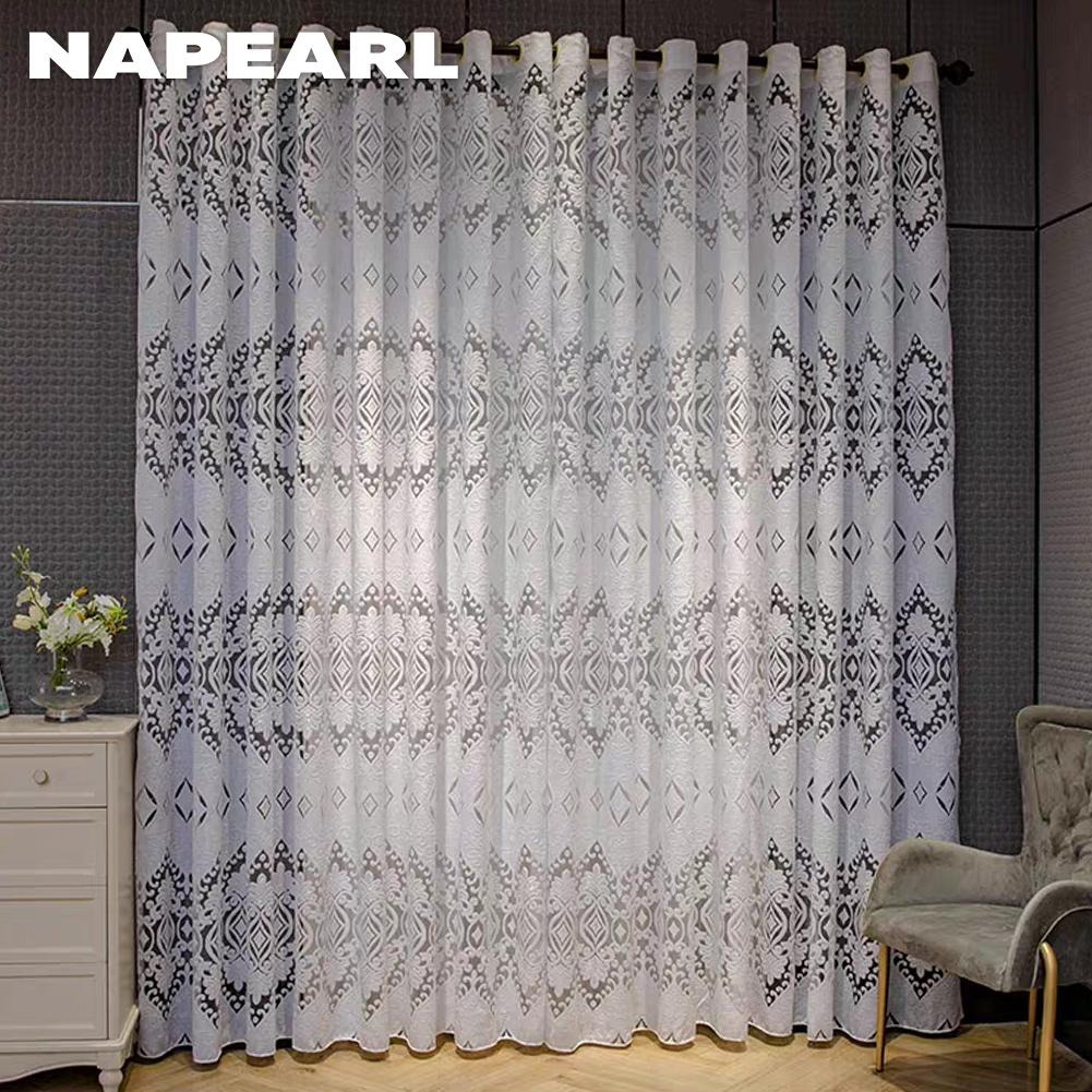 1 шт. NAPEARL 10-30% затемняющие модные и роскошные жаккардовые полые удобные шторы для гостиной, спальни, домашнего декора