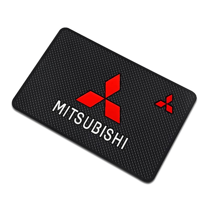Mitsubishi Автомобильный коврик на приборную панель с логотипом, противоскользящий, с держателем для телефона