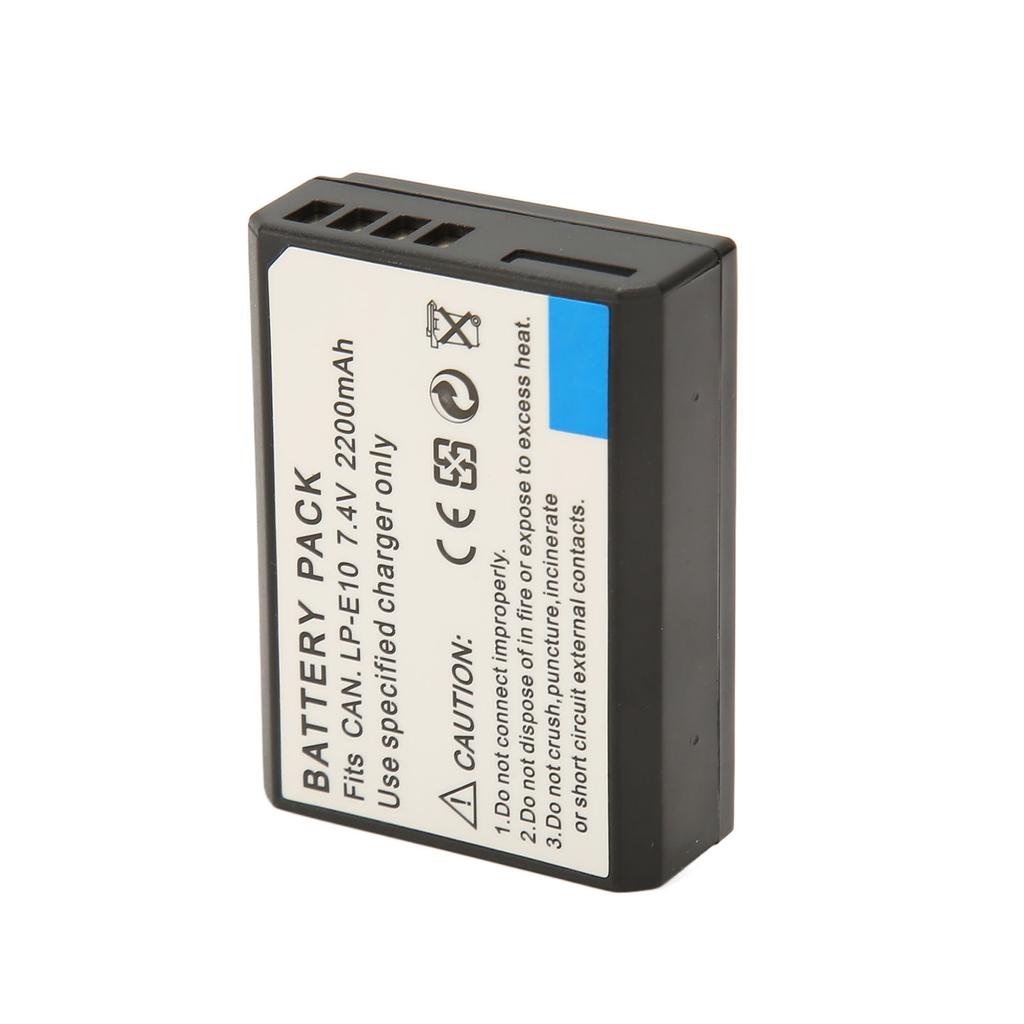 LP E10 Lithium Ion Battery Professional 7.4V 2200mAh Camera Replacement Battery for 1300d 1100D