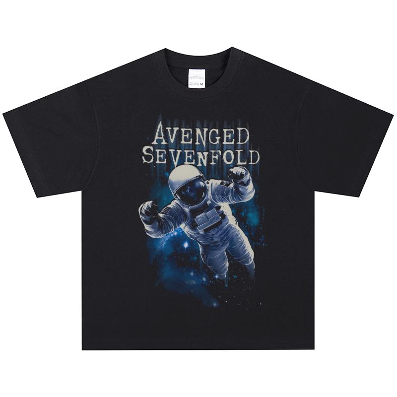 Футболка Avenged Sevenfold, Мягкая ткань, Повседневная