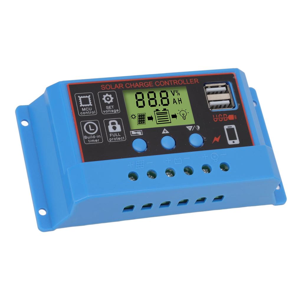 12V 24V Solar Charge Controlle LCD Display Solar Panel Controller for Billboard Warning Light