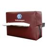 W151Car Tissue Box Car Interior Accessories For Volkswagen Golf Passat b6 Amarok T5 Tiguan Leather Tissue Storage Bag Kleenex Case