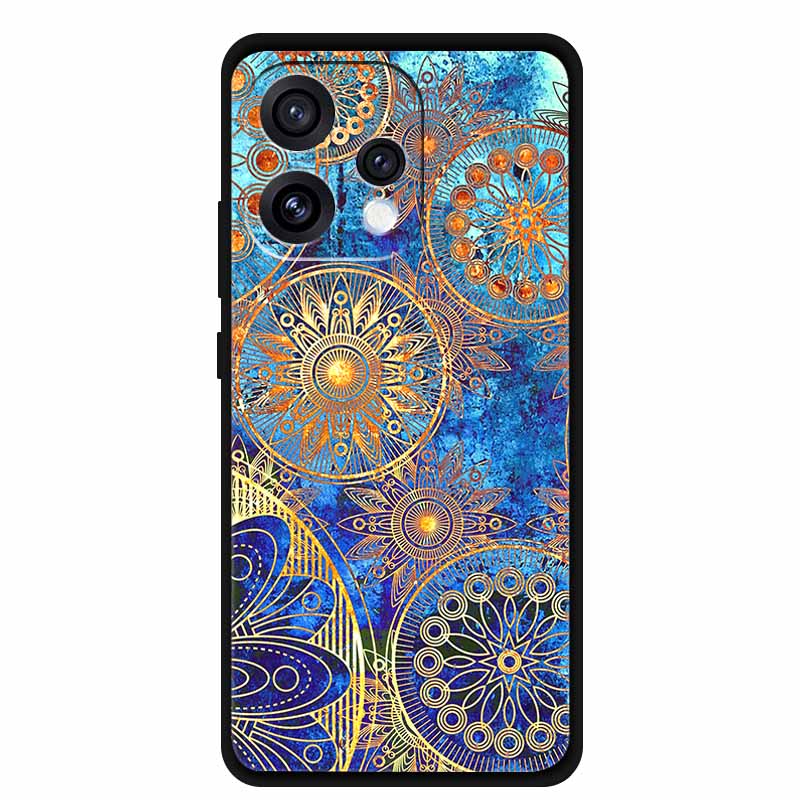Чехол для Oppo Reno15 5G 6.59" Милый Кот Черный Край Мягкий Силикон Волк Задняя Крышка Телефона Для Oppo Reno 15c 5G Защитный Лев Funda
