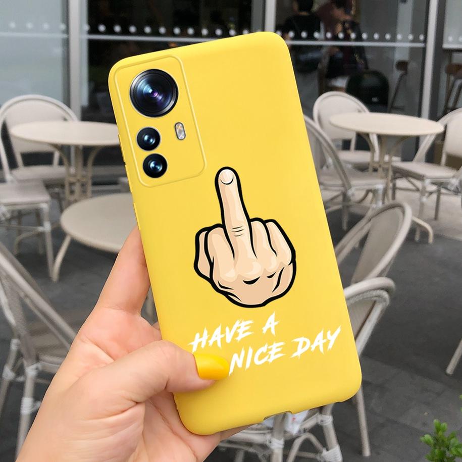 Чехол для Xiaomi 12 Pro 5G Милый мультяшный матовый чехол с рисунком для Xiaomi Mi 12 Pro 5G Global Funda на Xiomi 12 Pro Mi12 12X 5G Capa