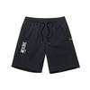 Solid Color Drawstring Sports Casual Shorts Unisex Bottoms Black 152120507-1