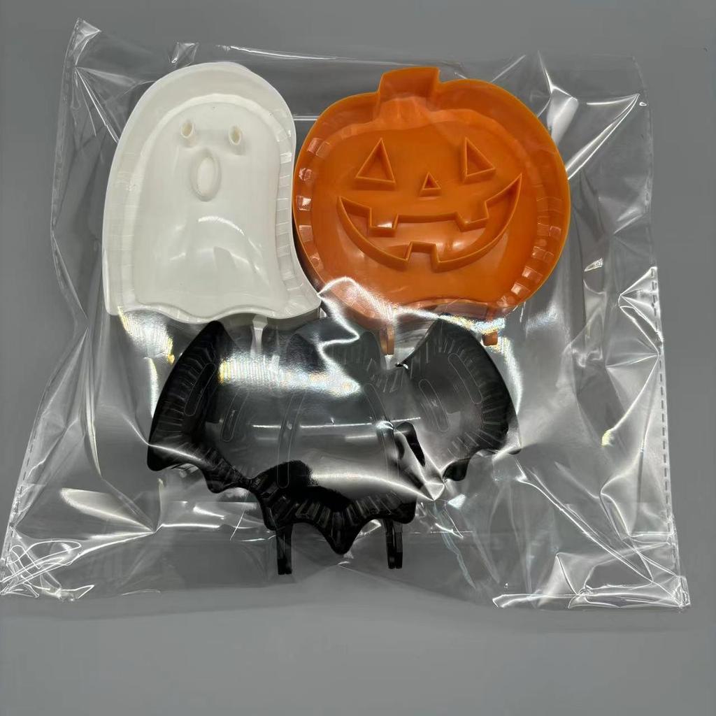 3 PCS-Pack Halloween Baking Hand Molds Dough Presser Pocket Pie Molds Hand Pie Press Mold Maker Pumpkin Ghost Bat Shaped