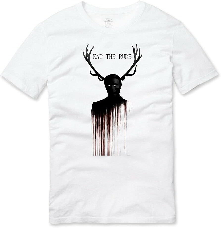 Eat The Rude Hannibal Lecter T Shirt White