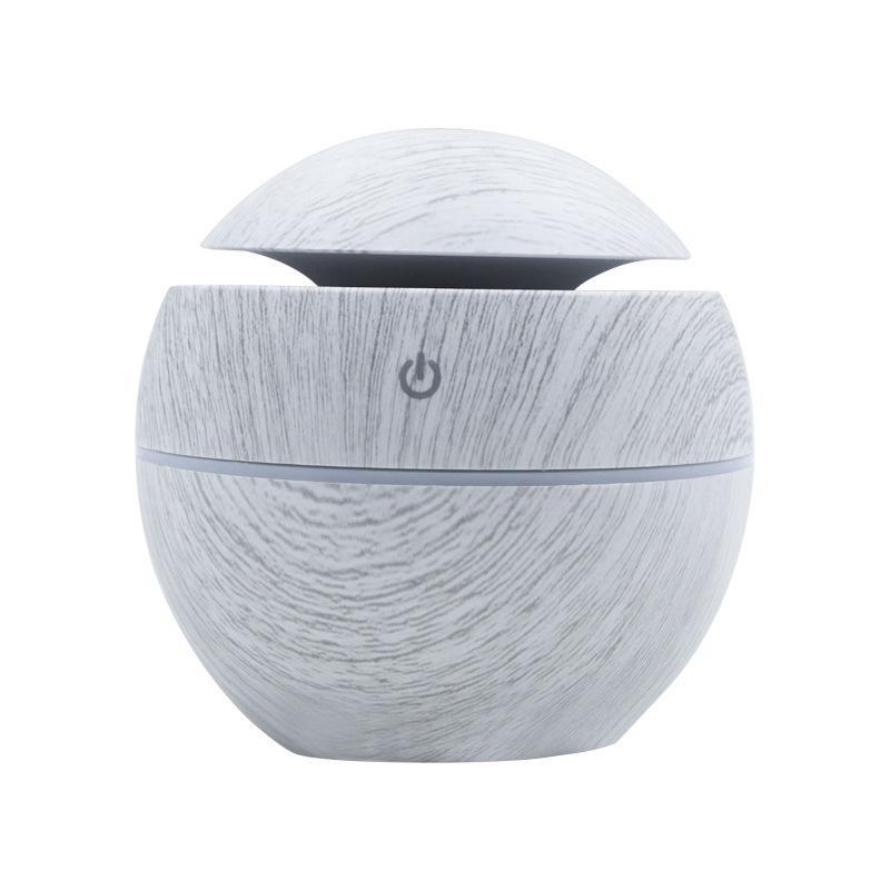 Креативный увлажнитель воздуха Mushroom с подсветкой Atmosphere - бесшумный USB-распылитель, ароматерапия, дизайн с имитацией древесины