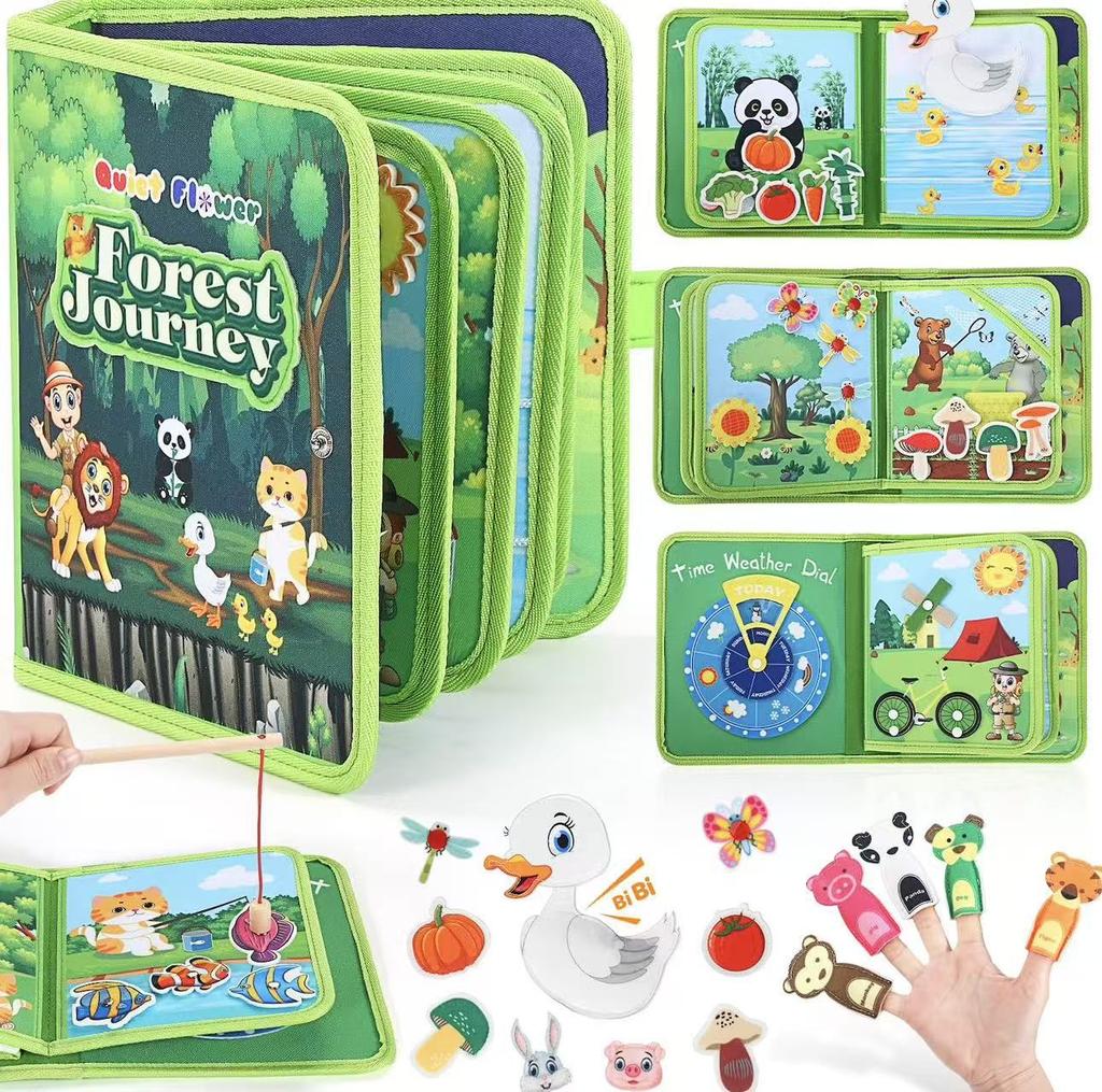 Children'S Felt Cloth Book, Children'S Educational Early Education Can'T Tear Cloth Book Farm Cognitive Early Education Felt Book