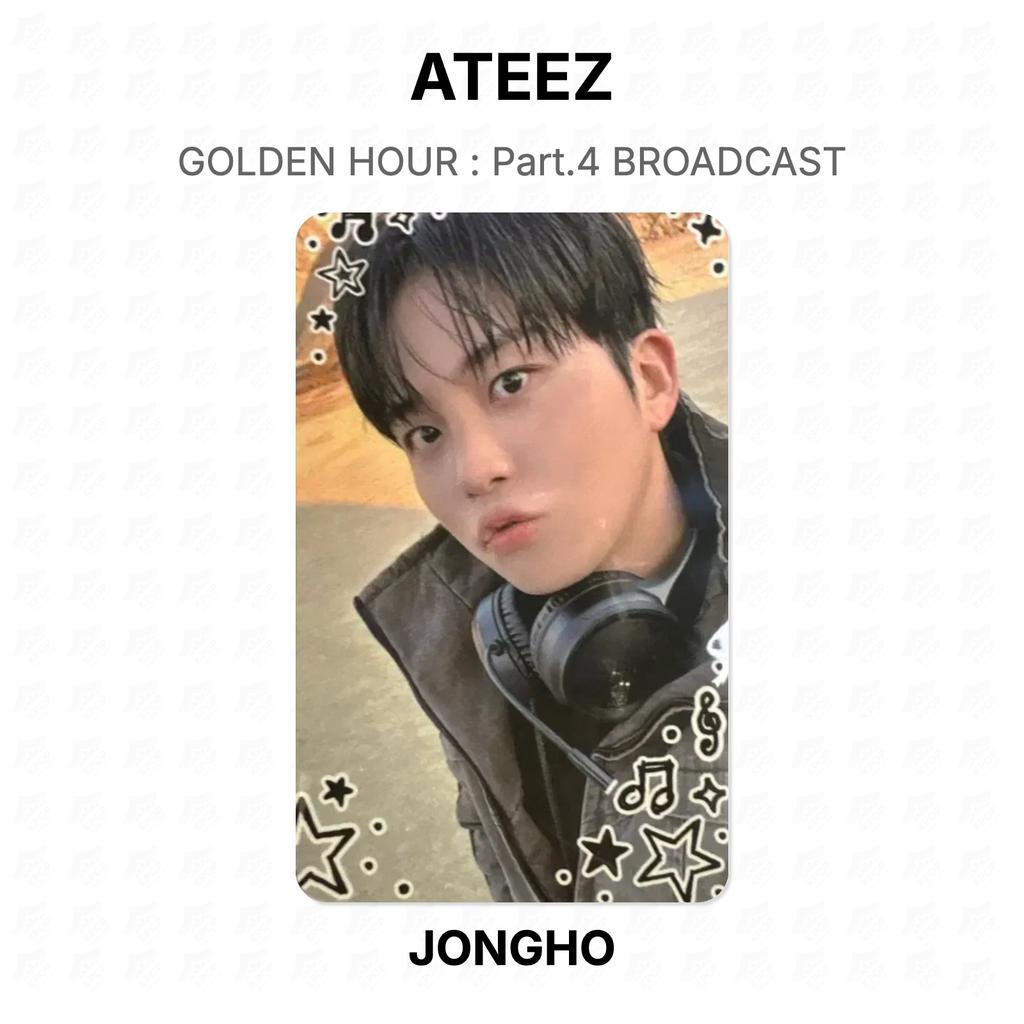 ATEEZ ЗОЛОТОЙ ЧАС : Часть 4 ОФИЦИАЛЬНАЯ ФОТОКАРТОЧКА BROADCAST