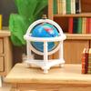 Funny with Plastic Stand Photo Props Wear-resistant 1:12 Dollhouse Micro Scene Mini Blue Rolling Globe for Living Room Small World