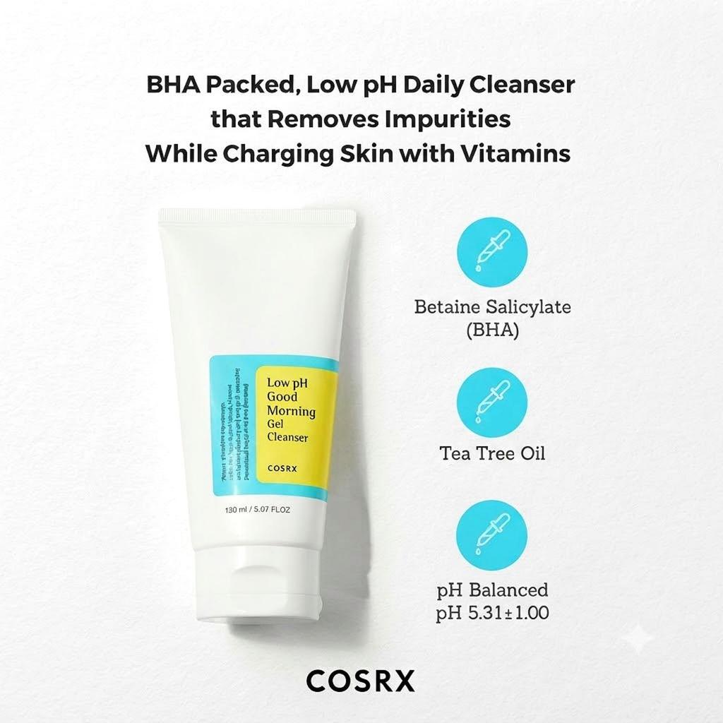 COSRX Очищающий гель Good Morning с низким pH 150 мл