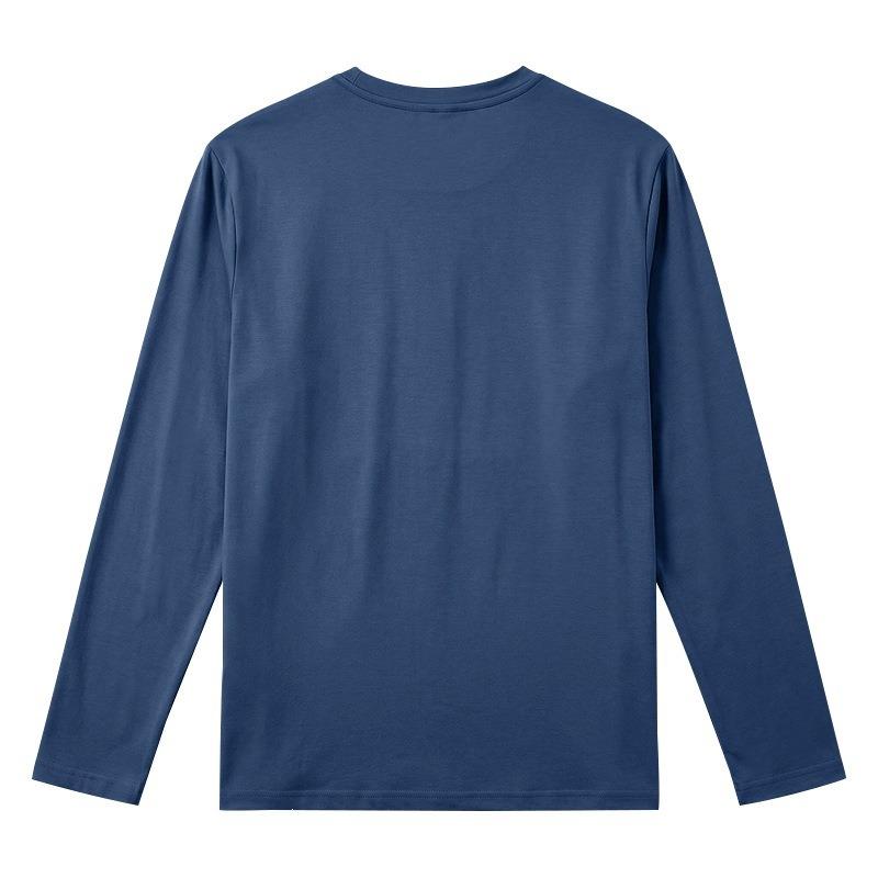 Men S Loose Fit Long Sleeve Henley Neck Casual Basic T Shirt