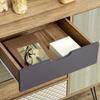 Storage Unit, 79 X 39 X 86 cm, Sideboard with 4 Drawers and 1 Cupboard, Brown, Chest of Drawers