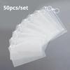 20/50 шт. матовая водонепроницаемая сумка для хранения с выдвижным язычком, портативная прозрачная дорожная многофункциональная упаковочная сумка на молнии