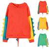 Women's Contrasting Dinosaur Loose Casual Pullover Sweatshirt Sweatshirt