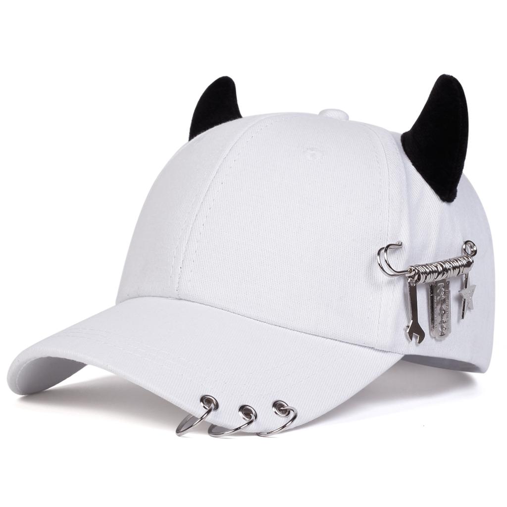Men's and Women's Hip-hop Baseball Duckbill Cap Outdoor Street Rings Hat
