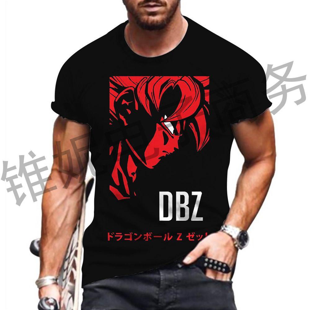 Dragon Ball Z 2024 Веджета Мужская Футболка Гоку Мужская Одежда Топы Крутая Саянская Короткий Рукав Футболка 110-6XL Лето СПОРТЗАЛ Харадзюку Футболка