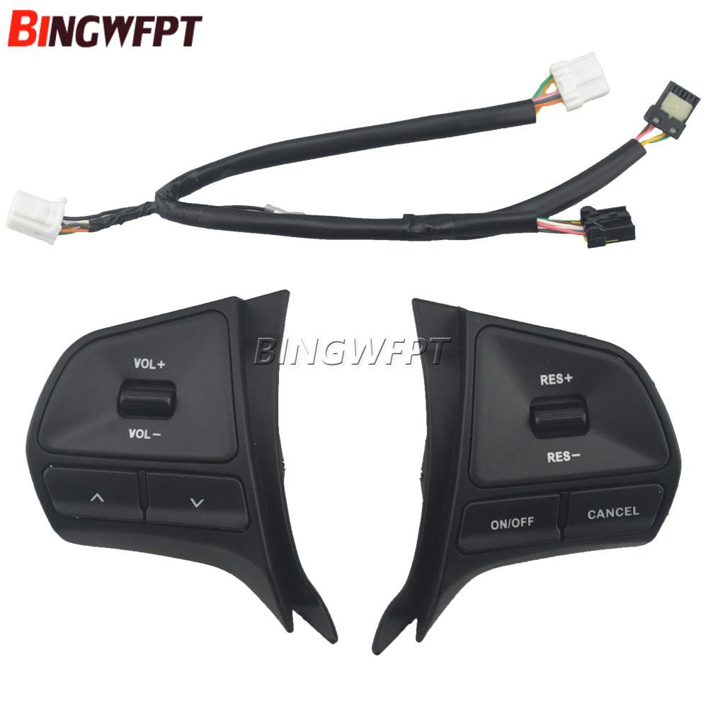 For Kia RIO 5DOORS 2012-2015 Year Steering Wheel Buttons Car Switches Controller Volume Music with Backlight