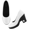 Shoetopia Однотонные белые туфли-лодочки для женщин и девочек-EU41