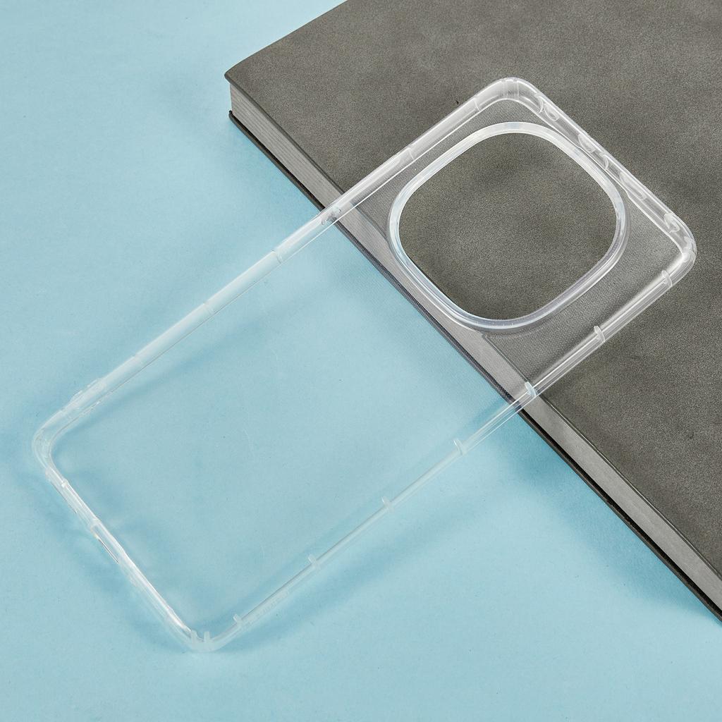 Для Xiaomi Redmi Note 14 Pro 5G/Poco X7 5G Чехол Прозрачный ТПУ Задняя крышка телефона Защита подушками безопасности