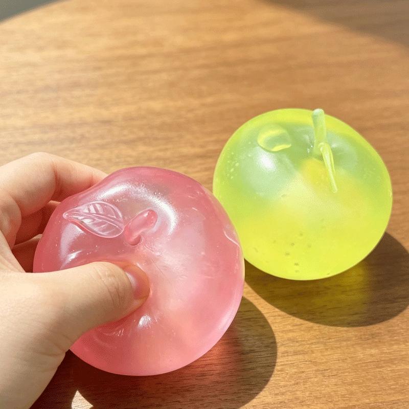 Toys Green Pink Apple Maltose Squishy Anti Stress Sensory Fidgets Toy Soft Simulated Slow-rebound Decompression Adult Toy
