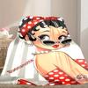 [Betty Boop Blanket] Creative Blanket for Women Men Family Friend on Birthday Mothers Fathers Day Valentines Day