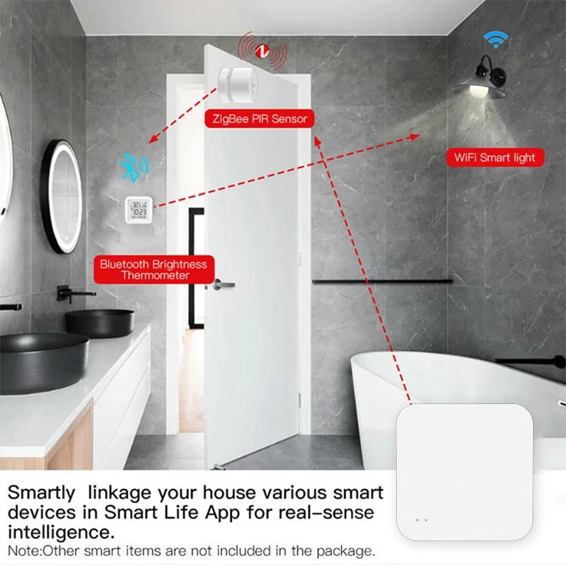 Tuya Мультирежимный Zigbee BT Беспроводной Хаб Шлюз Умный Дом Бытовая Техника Пульт Дистанционного Управления Мост Поддержка Alexa Google Home