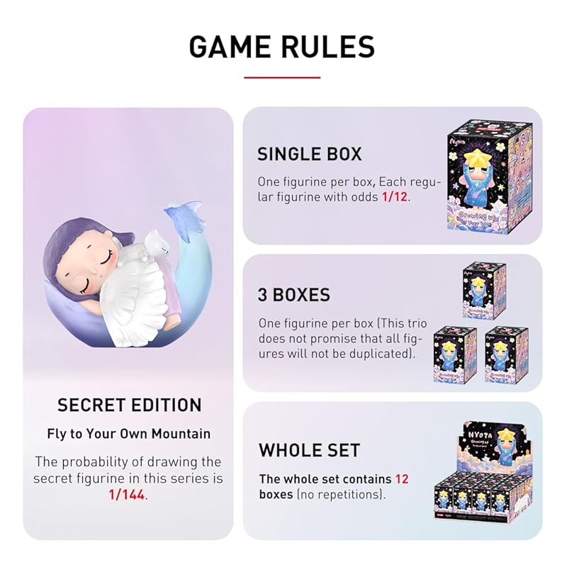 POP MART Nyota Growing up by Your Way Серия [1 шт.] Popmart Gachagacha BLIND фигурка в коробке пластиковая модель премиум игрушки ПВХ мягкий винил оригинал