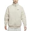 Nike Сплошной цвет с логотипом и воротником-стойкой, двусторонняя теплая куртка на подкладке из шерпы, мужские куртки кремового цвета FB1910-236
