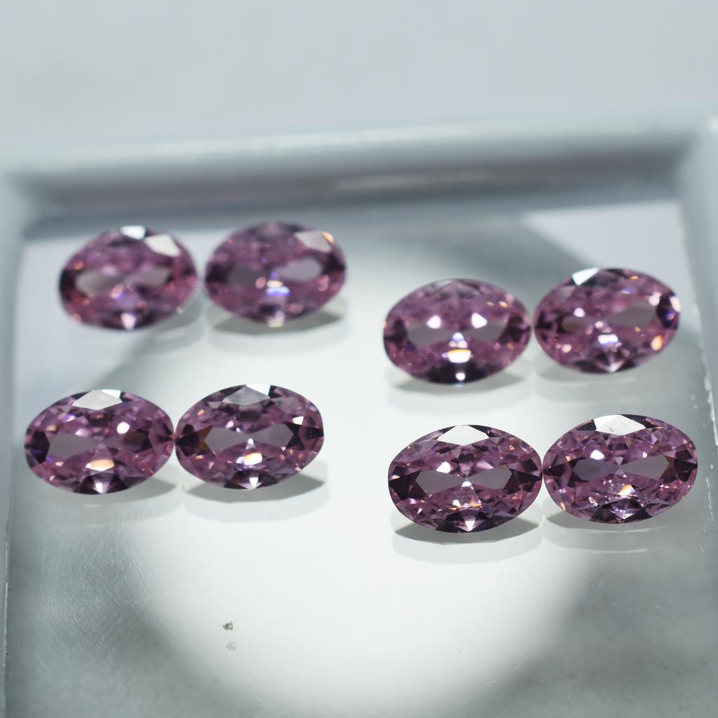 Natural Pink Sapphire Oval Cut 9 Pcs Loose Gemstone 7x5 MM Lot