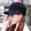 Spring and Autumn Casual Mother Hat Retro Soft-brimmed Pleated Dome Cloth Cap Women