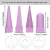 4 PCS 4 Styles / 4 Shapes Jewelry Shape Mandrel Kit Wire Shaping Mandrel  For Jewelry Making