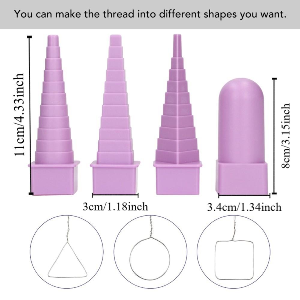 4 PCS 4 Styles / 4 Shapes Jewelry Shape Mandrel Kit Wire Shaping Mandrel For Jewelry Making