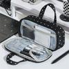 Plaid Polka Dot Lace Pencil Case Multi-Layer Lace Stationery Bag Lace Stationery Pouch  Gift Giving