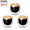2-6 шт. 80 мл двухслойная изолированная стеклянная чашка из боросиликатного стекла, кружка для кофе, молока, чашка для чая, ресторанная бытовая посуда для напитков, подарок