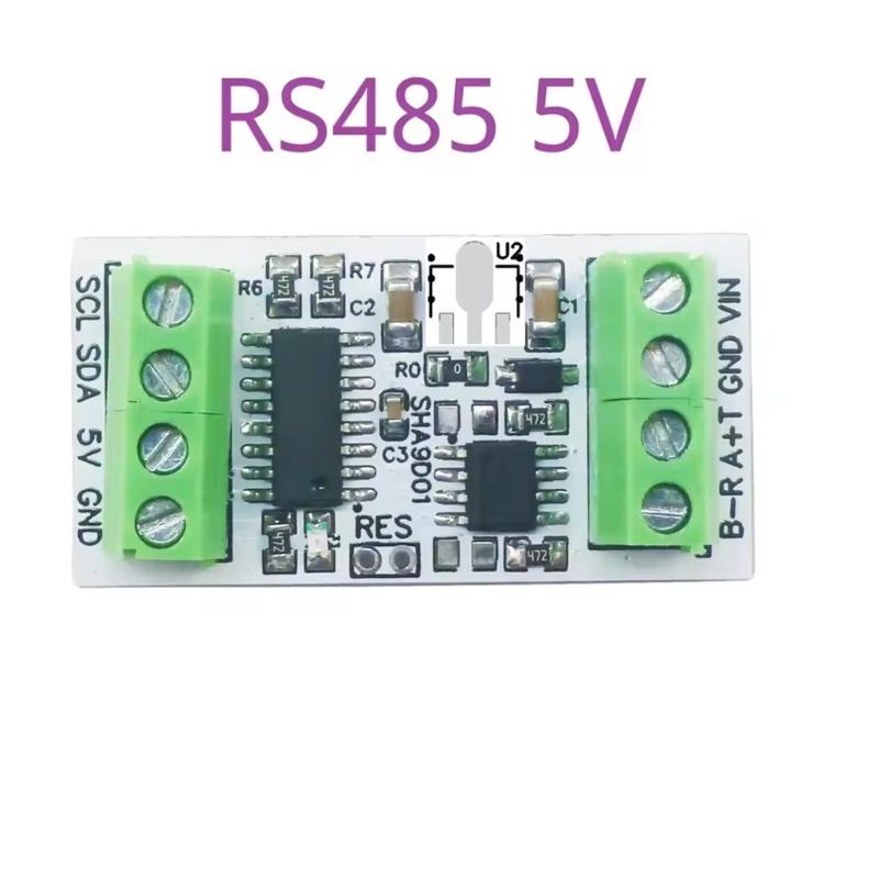 SHA9D01 RS485 TTL232 Modbus Rtu Адаптерная плата Преобразует данные датчиков SHT30 Для промышленного контроля температуры и влажности