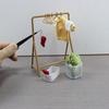 Mini Garment Rack 1/12 Organizer Hangers Set New Dollhouse Clothes Rack  Dollhouse  Decoration