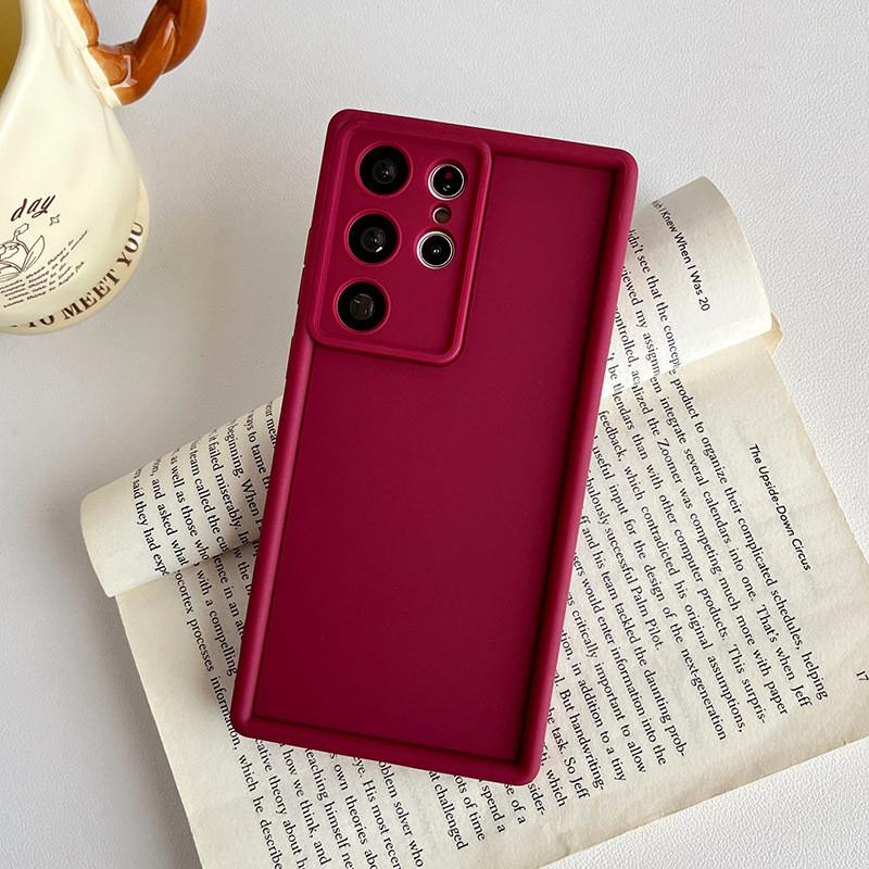 For Samsung S24fe Minimalist Silicone Phone Shell With Shockproof Features For Comfortable Grip