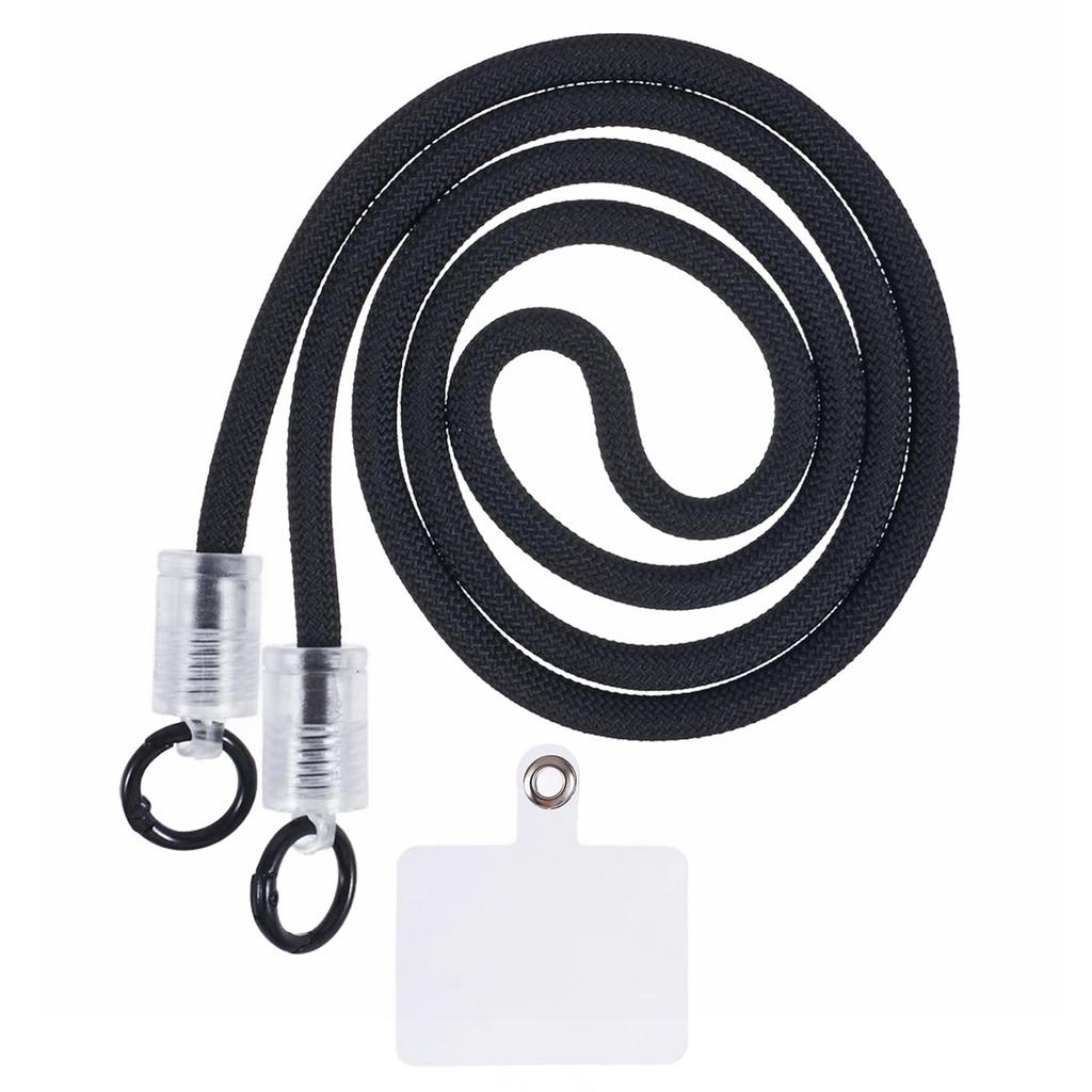 120cm Phone Lanyard 7mm Buckle Mobile Phone Carrying Strap with Tether Tab