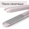 Lisseur cheveux - BABYLISS - ST516E - Plaques titane céramique - 180-235°C - Chauffe rapide