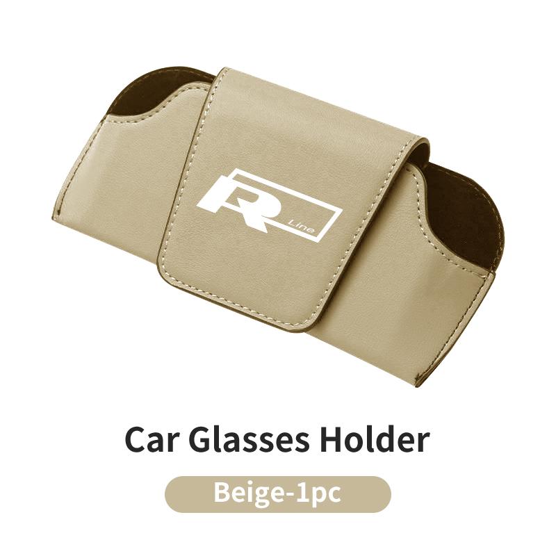 Car Leather Portable Glasses Bag Sunglasses Auto Interior Accessories For Volkswagen VW Golf Polo Tiguan T5 Passat b6 Jetta