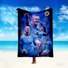 1pc Erling Haaland Blanket, Home Printed Throw Blanket - Soft Blanket Gift for Family, Washable Sofa Bed Blanket